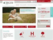 Tablet Screenshot of ircem-mutuelle.com